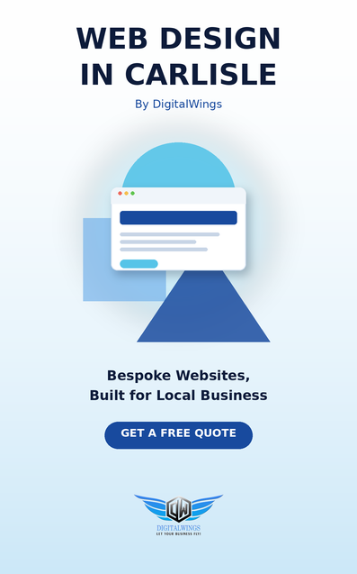 Web design Carlisle - DigitalWings website showcase