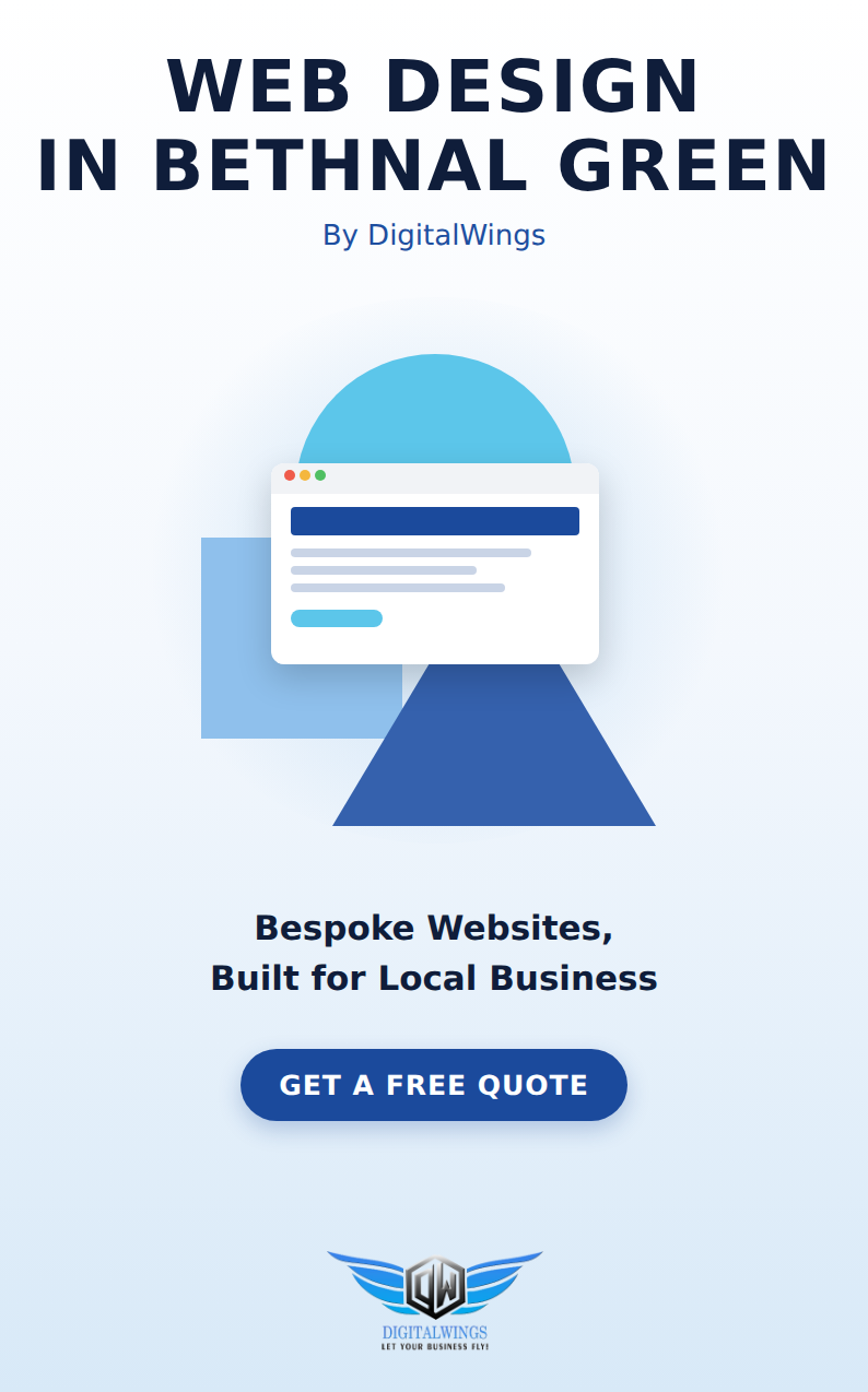 Web design Bethnal Green - DigitalWings website showcase