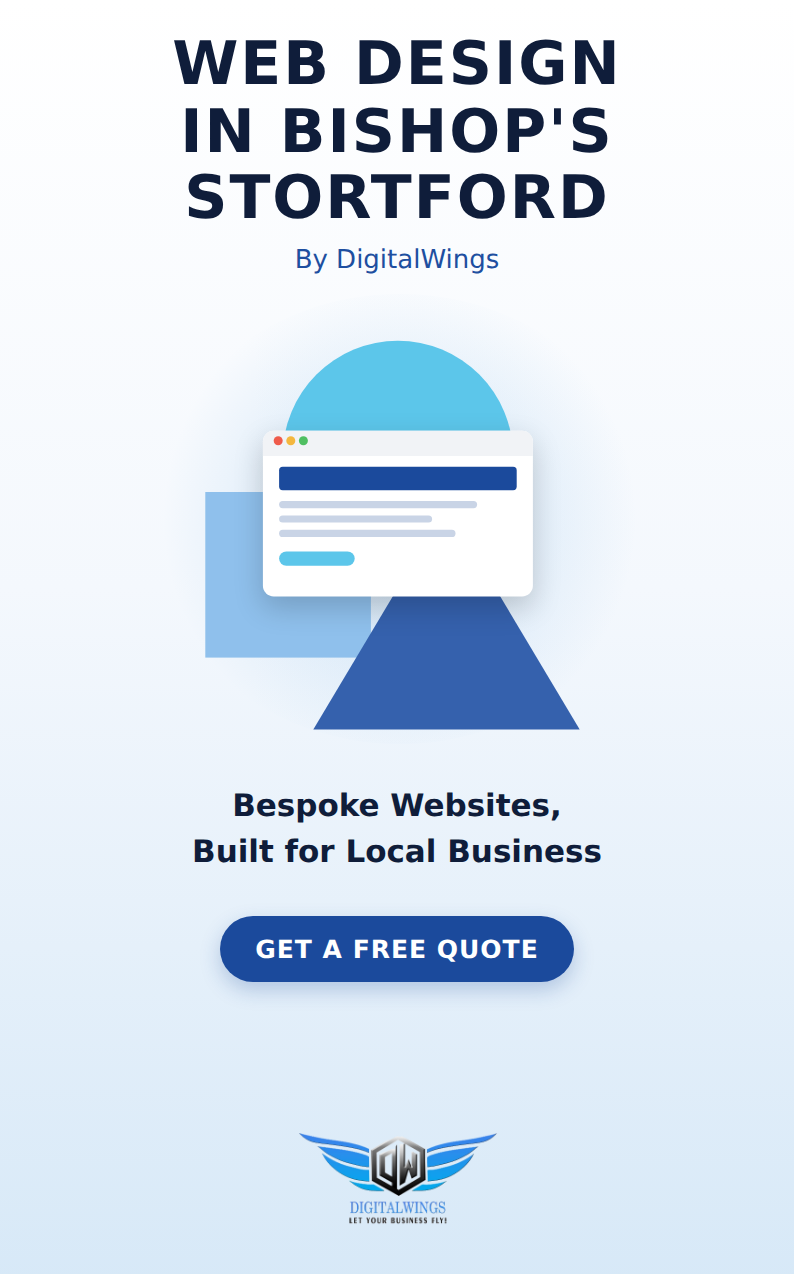 Web design Bishops Stortford - DigitalWings website showcase
