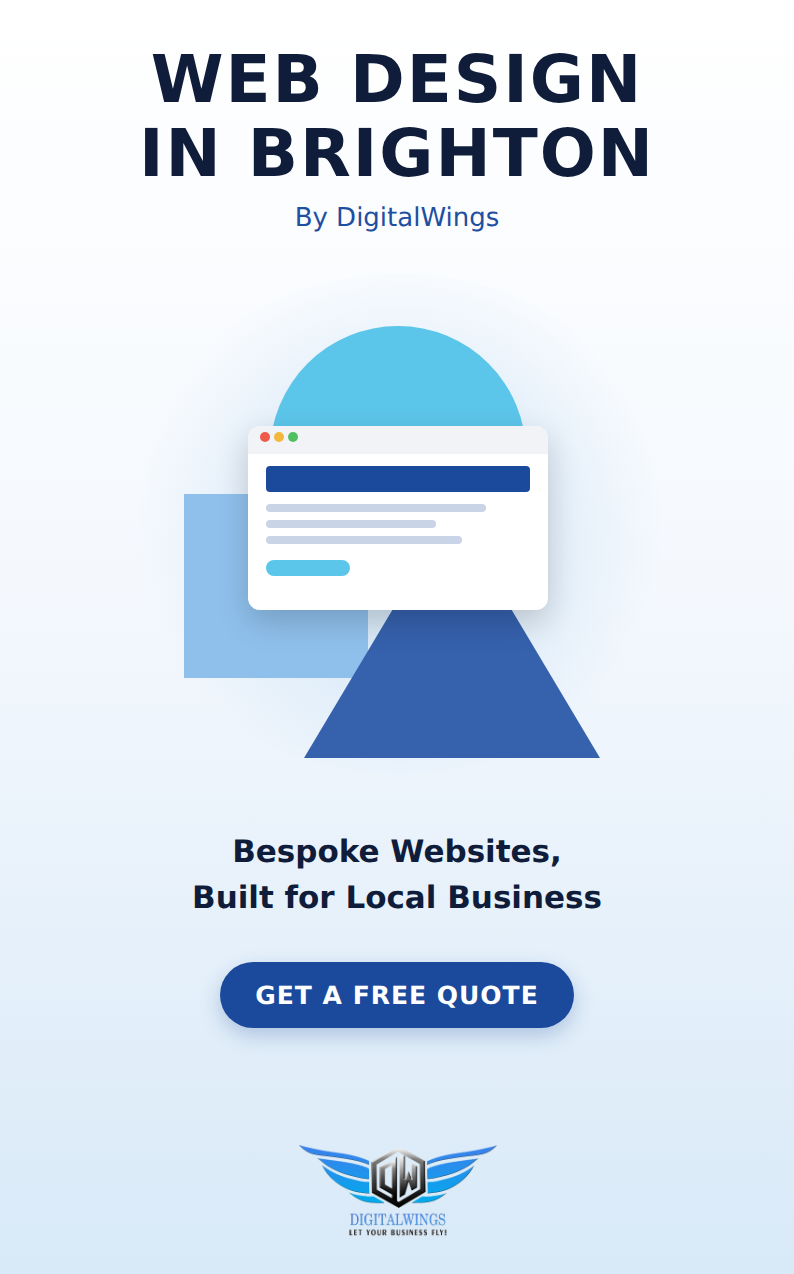 Web design Brighton - DigitalWings website showcase