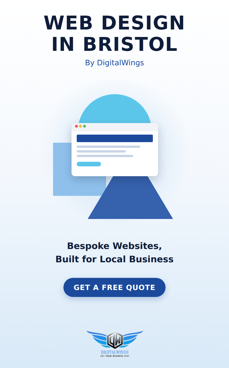 Web design Bristol - DigitalWings website showcase