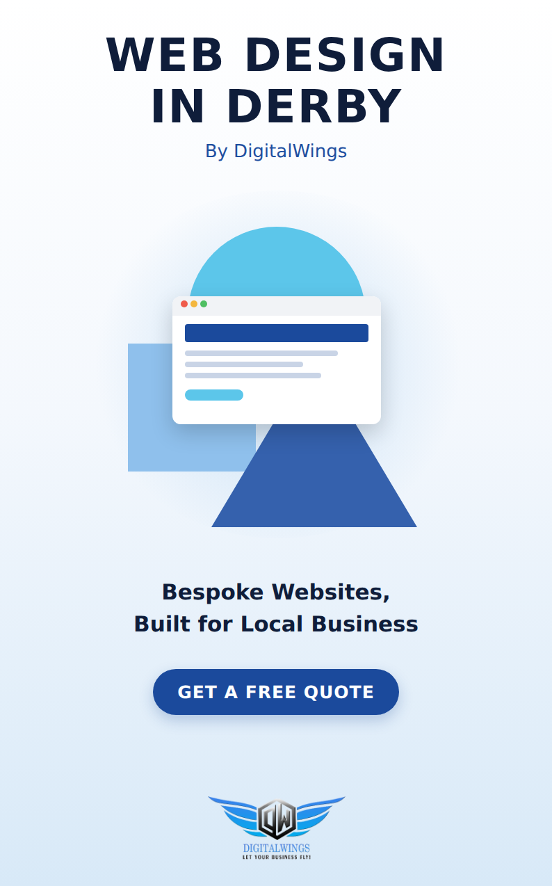 Web design Derby - DigitalWings website showcase