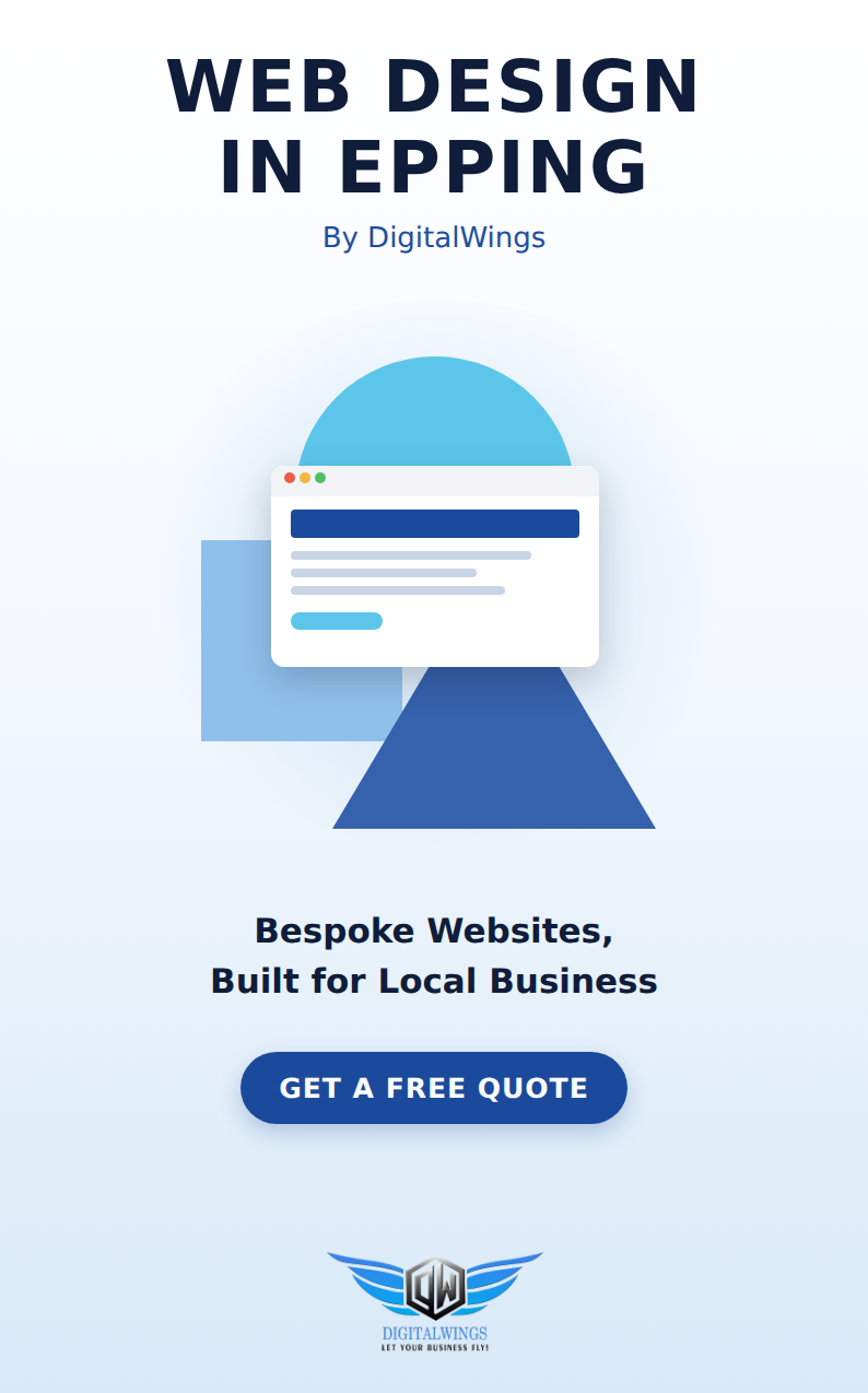 Web design Epping - DigitalWings website showcase