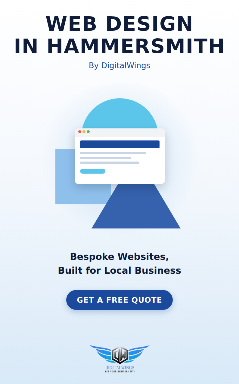 Web design Hammersmith - DigitalWings website showcase
