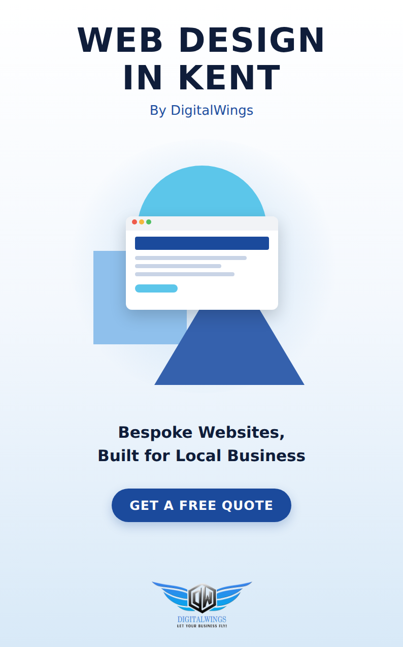 Web design Kent - DigitalWings website showcase