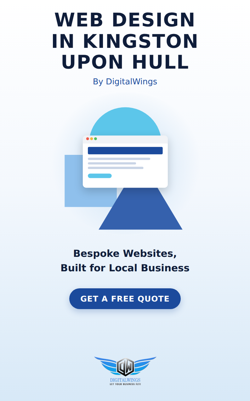 Web design Kingston upon Hull - DigitalWings website showcase