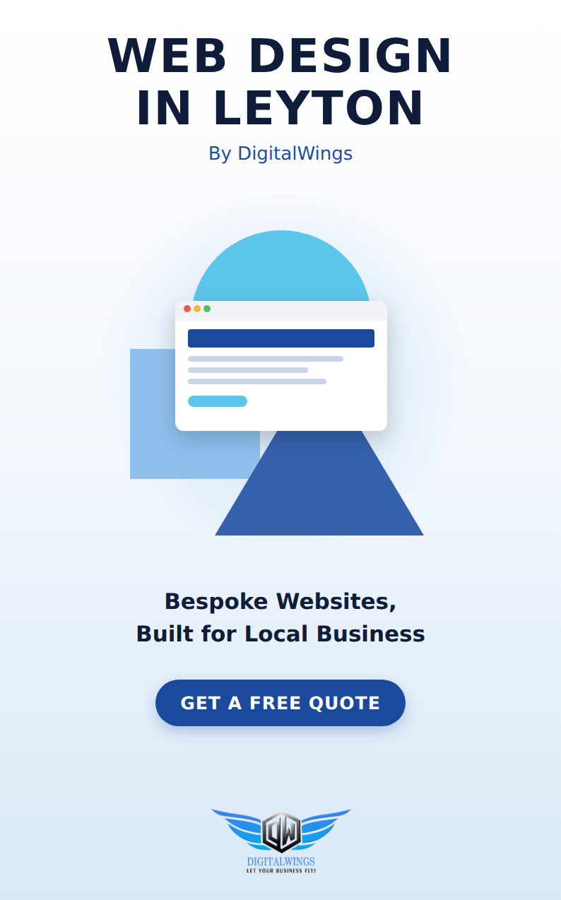 Web design Leyton - DigitalWings website showcase