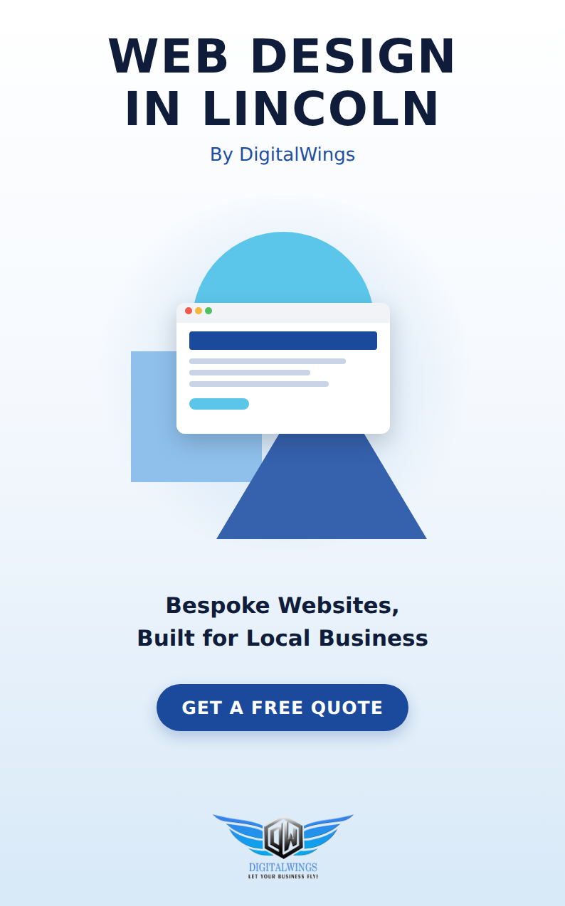 Web design Lincoln - DigitalWings website showcase