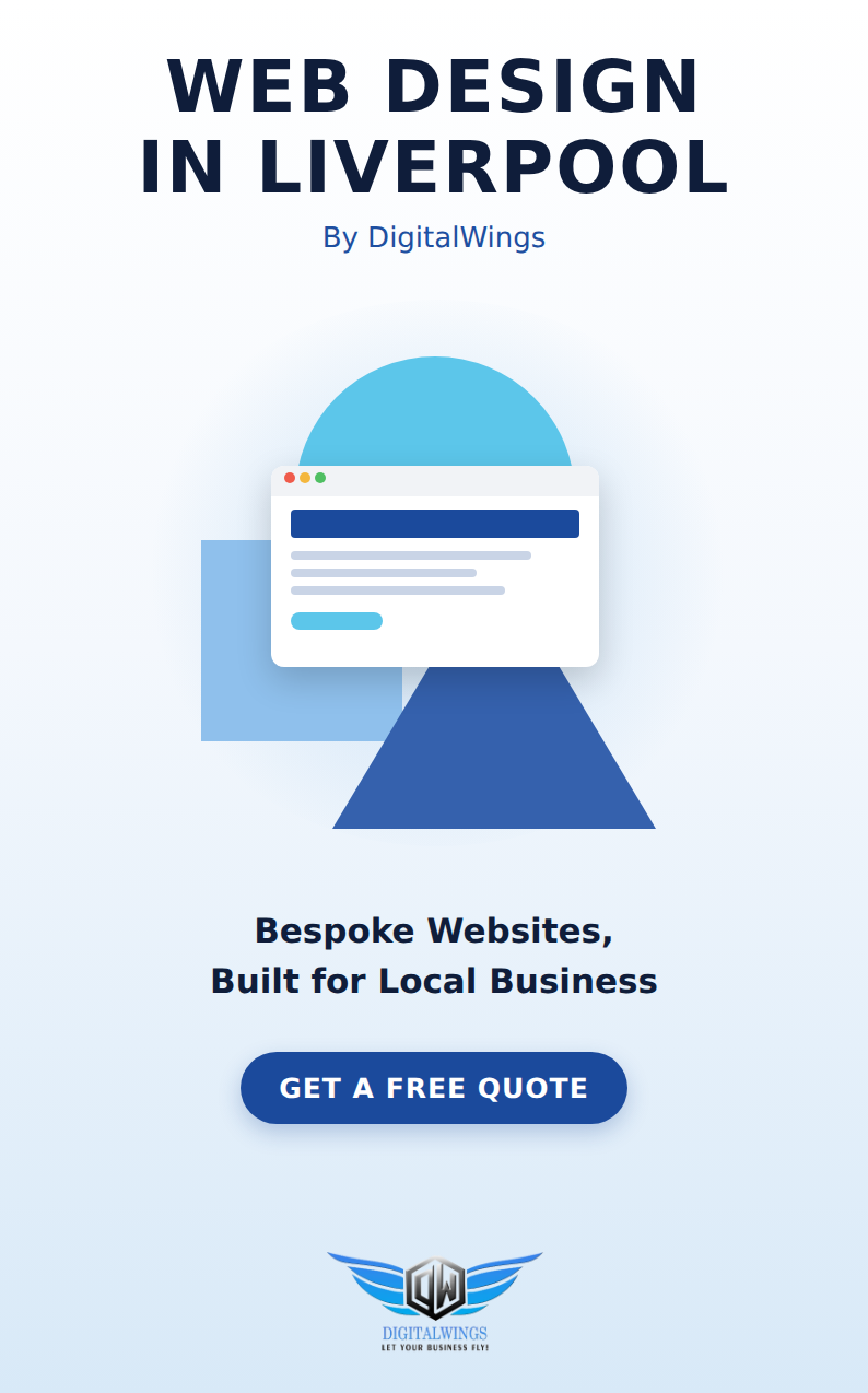 Web design Liverpool - DigitalWings website showcase