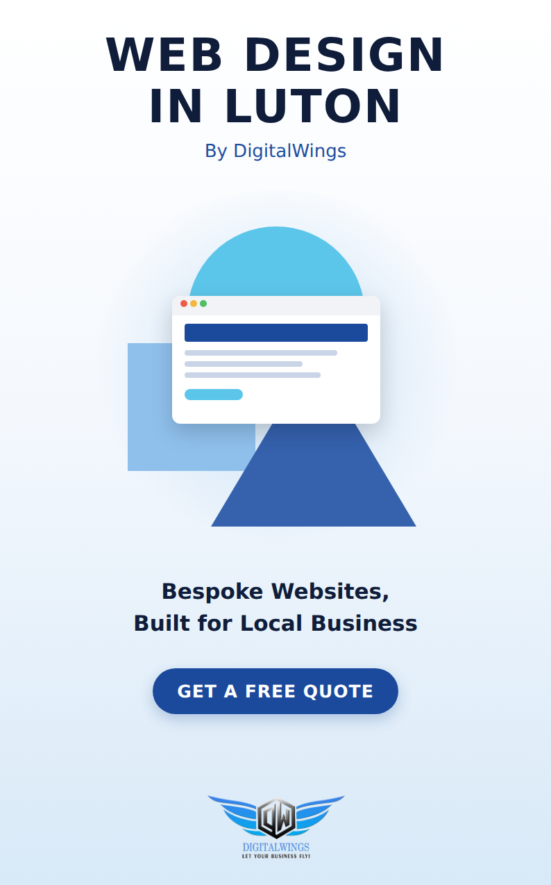 Web design Luton - DigitalWings website showcase