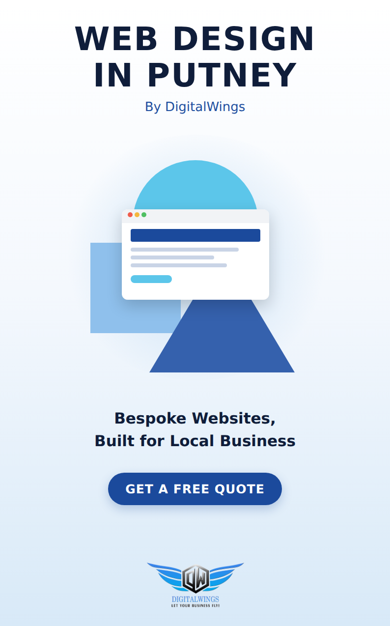 Web design Putney - DigitalWings website showcase