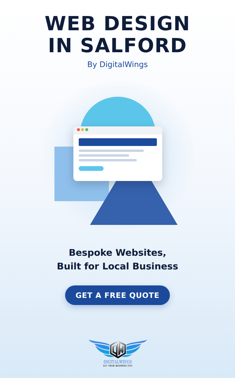 Web design Salford - DigitalWings website showcase