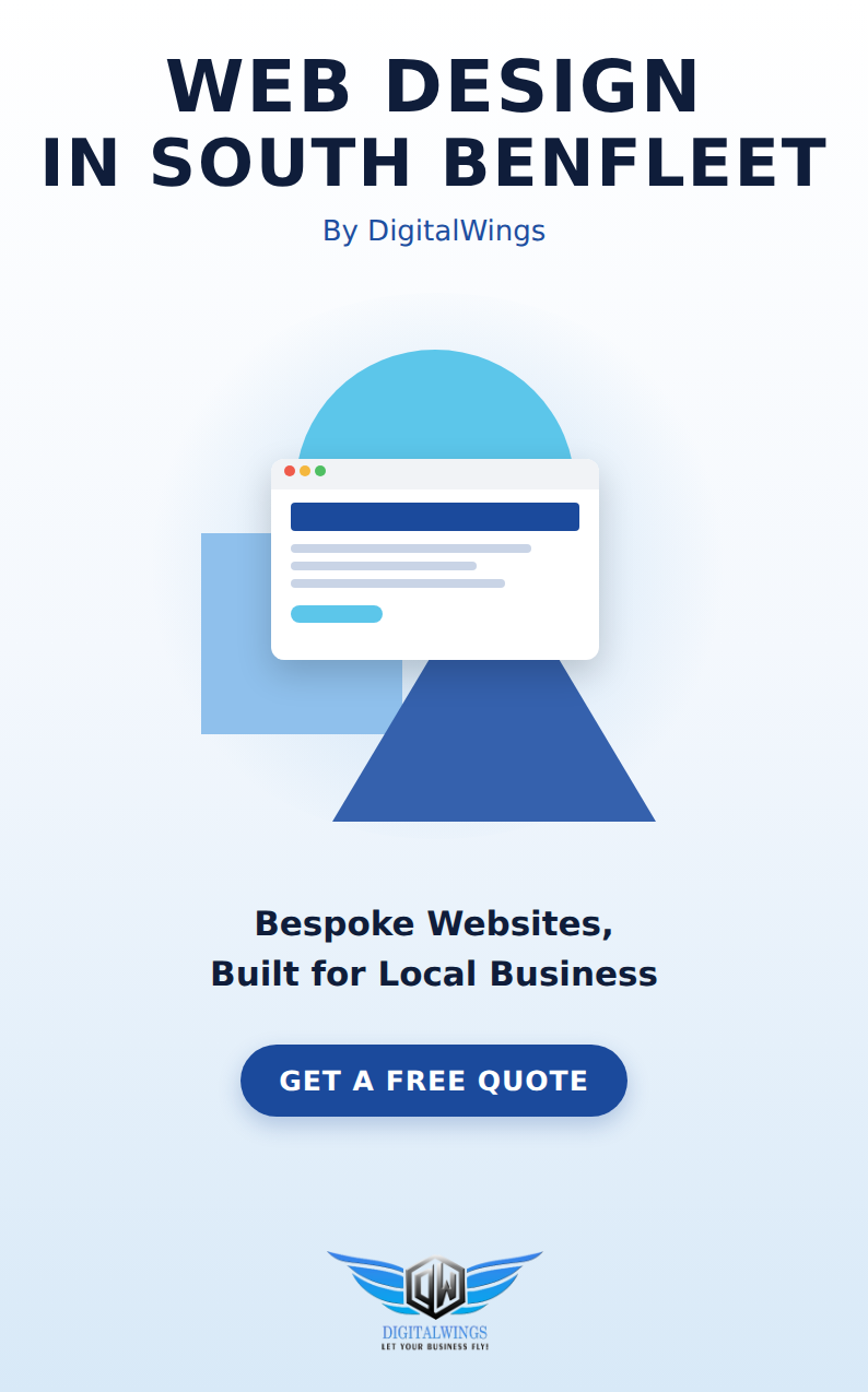 Web design South Benfleet - DigitalWings website showcase