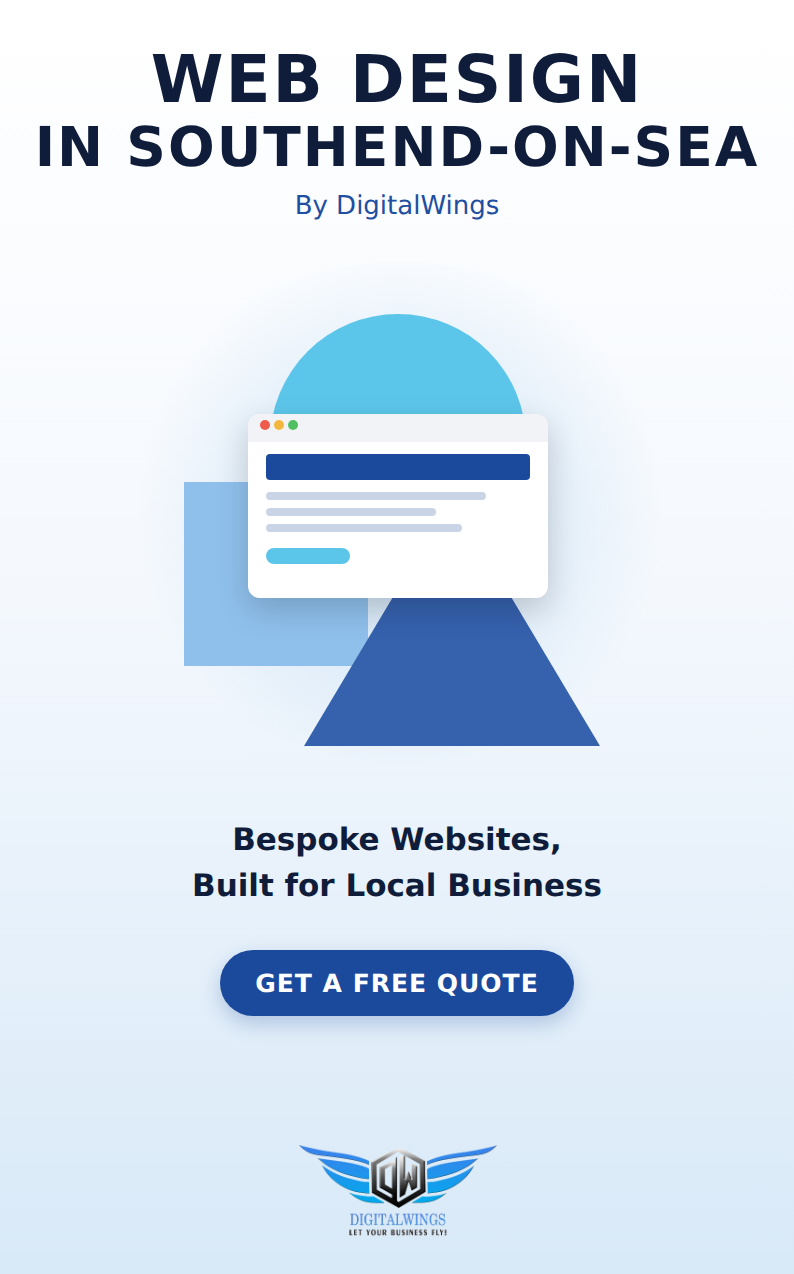 Web design Southend - DigitalWings website showcase