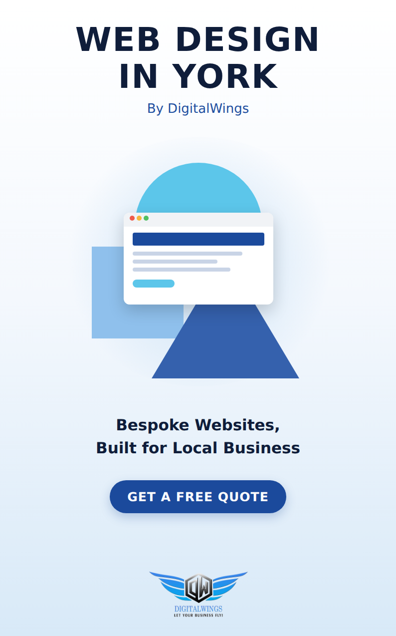 Web design York - DigitalWings website showcase
